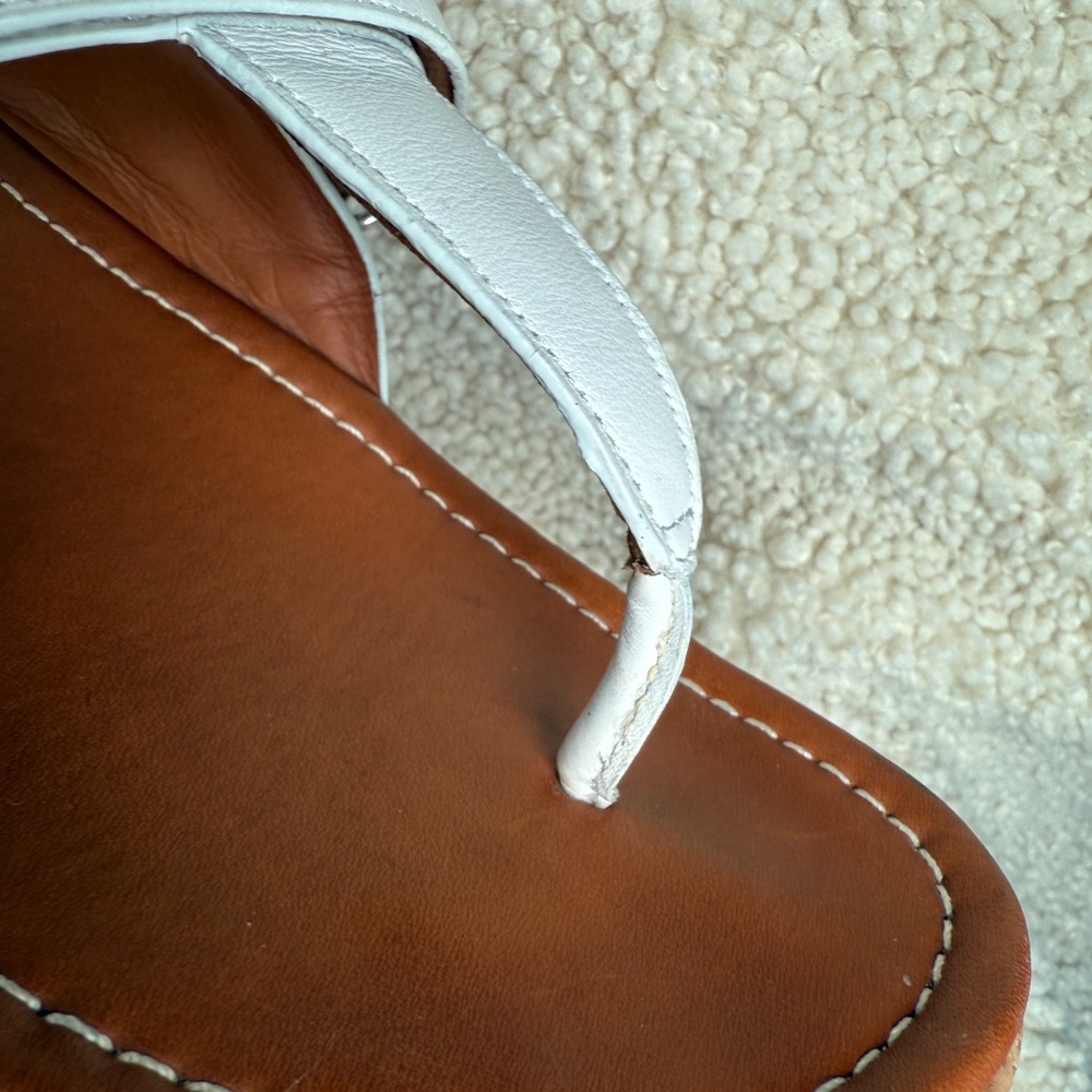Fitflop Remi Adjustable Toe-Thongs Urban White Leather Size US 08 - Picture 14 of 15